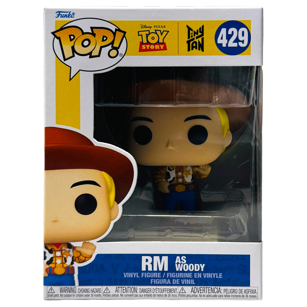 SALE | Funko Pop! Rocks: Toy Story x BTS TinyTAN – RM as Woody #429 | Small Corner Dent | Philippines
