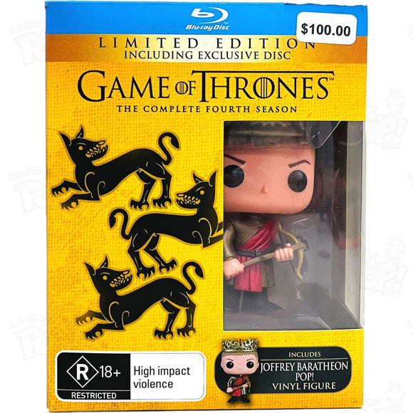 Game Of Thrones Season 4 Blu-Ray + Joffrey Pop Funko Vinyl