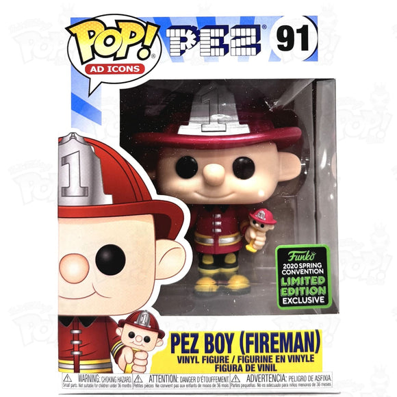 Pez Boy Fireman (#91) 2020 Spring Convention Funko Pop Vinyl
