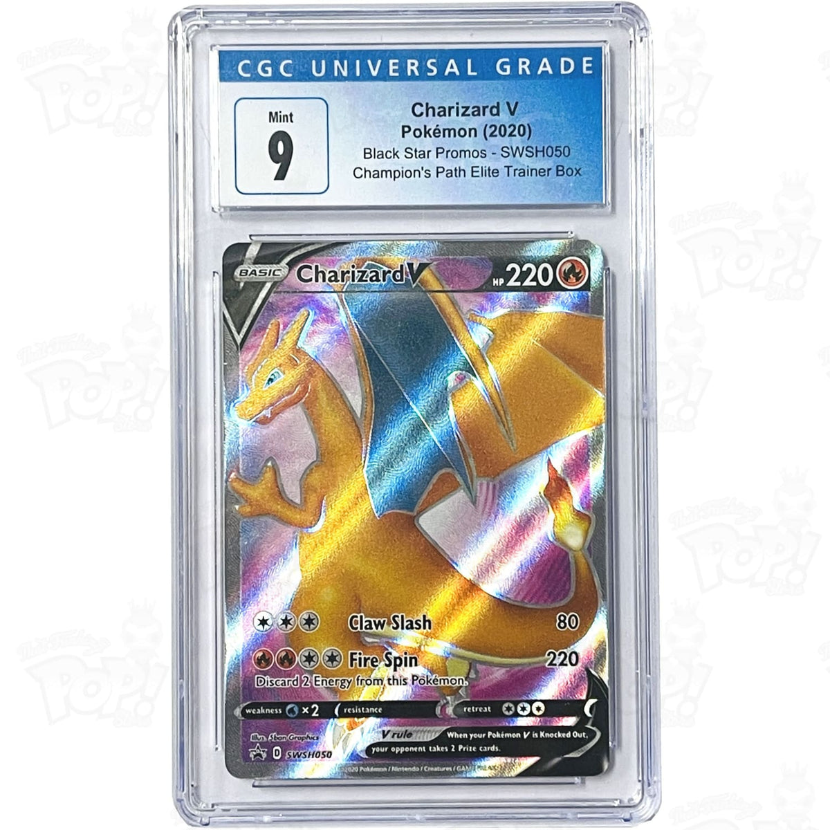 Pokemon TCG: Champions Path Charizard V Black Star Promo SWSH050 CGC 9