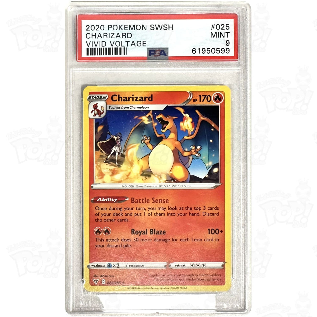 Pokemon TCG: Charizard Vivid Voltage 025/185 PSA 9