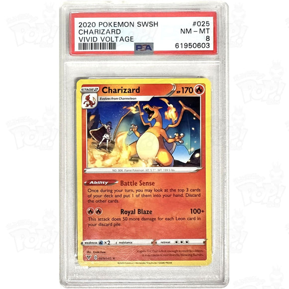 Pokemon Tcg: Charizard Vivid Voltage 025/185 Psa 8 Trading Cards