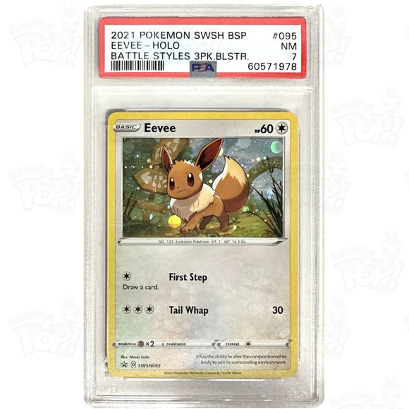 Pokemon Tcg: Eevee Swsh095 / Promo Holo Psa 7 Trading Cards