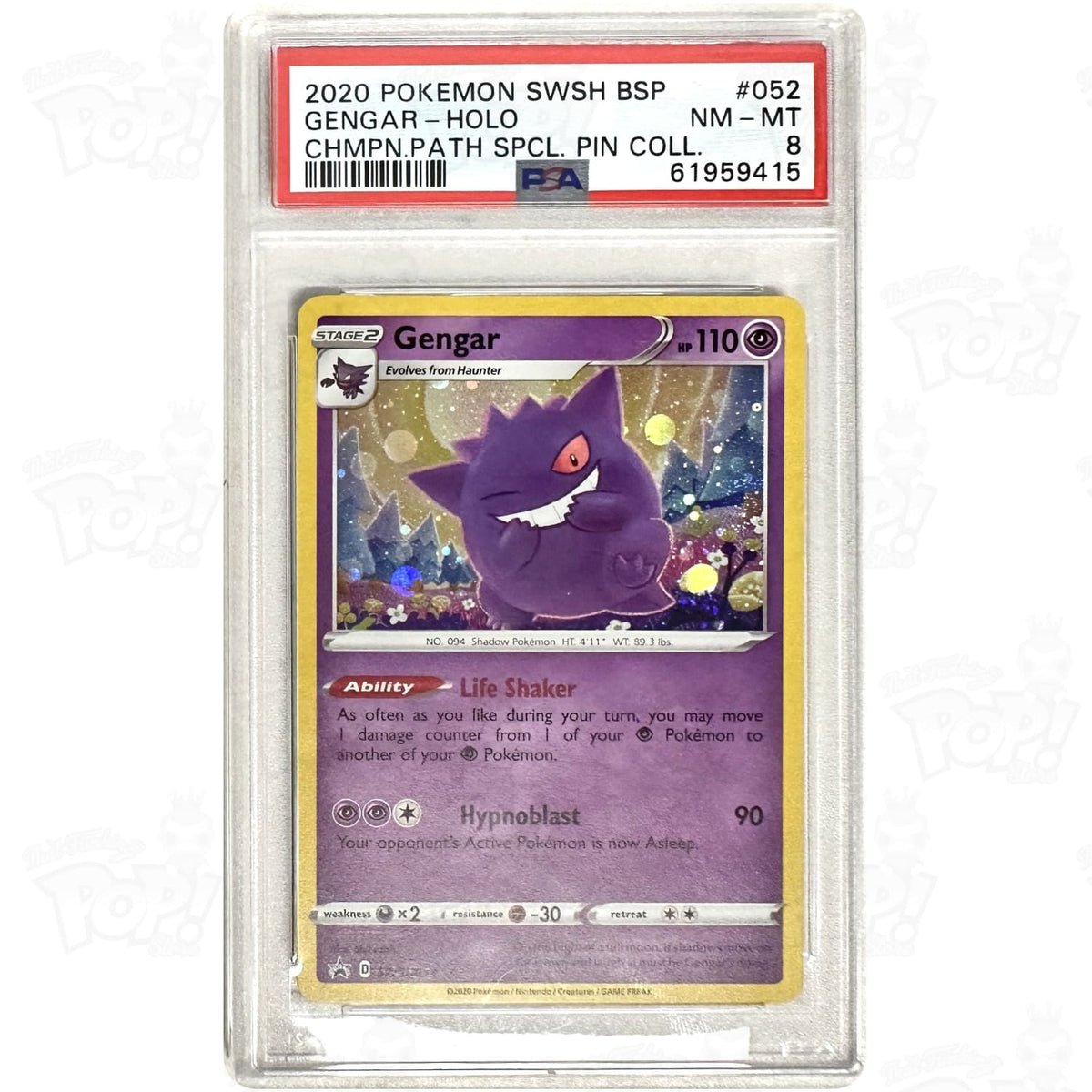 Pokemon TCG: Gengar SWS052 PSA 8 #2