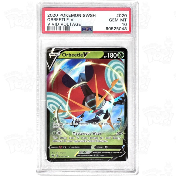 Pokemon Tcg: Orbeetle V 020/185 Psa 10 #2 Trading Cards