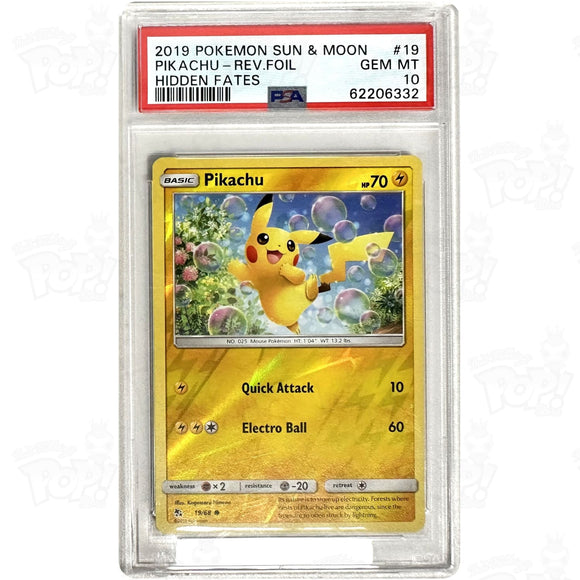 Pokemon Tcg: Pikachu 019/068 Holo Psa 10 Trading Cards