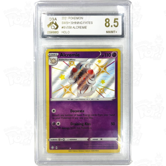 Pokemon Tcg: Shining Fates: Shiny Vault Sv058/sv122 / Holo Rare Alcremie Cga 8.5 Trading Cards