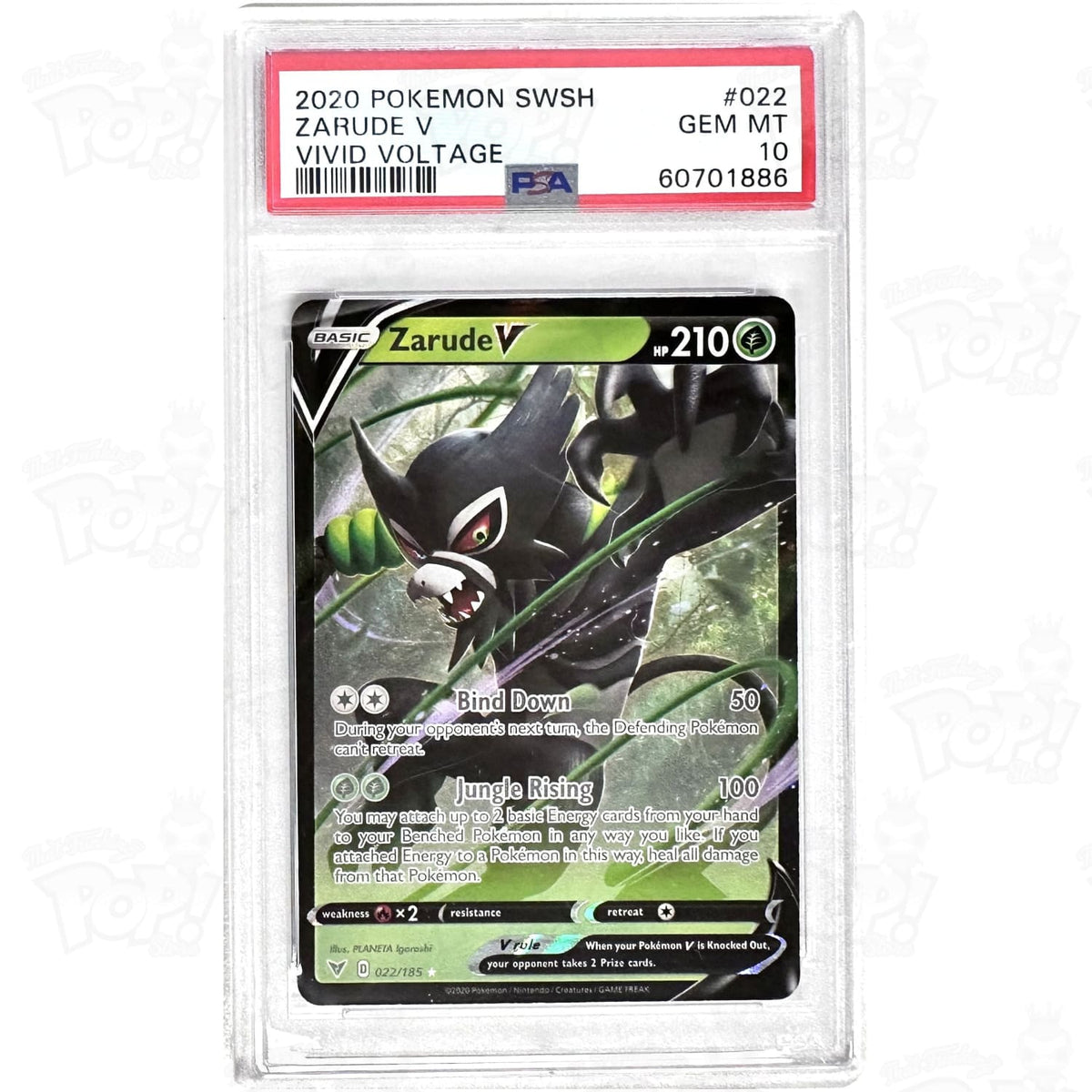 Pokemon TCG: Zarude V 022/185 PSA 10