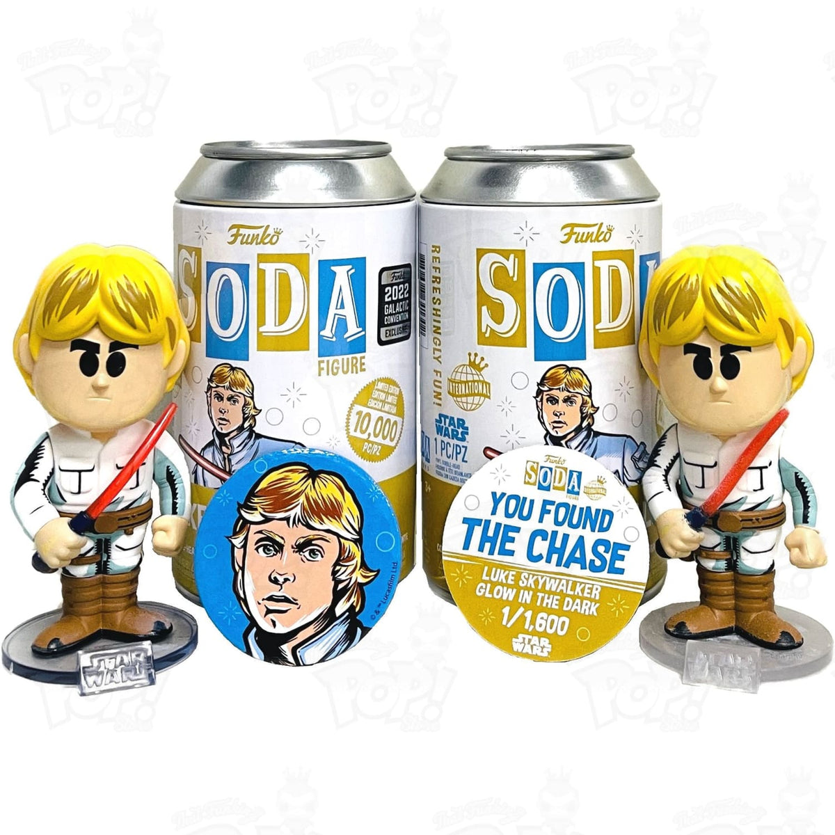 Luke Skywalker funko soda common buy & Chase Bundle