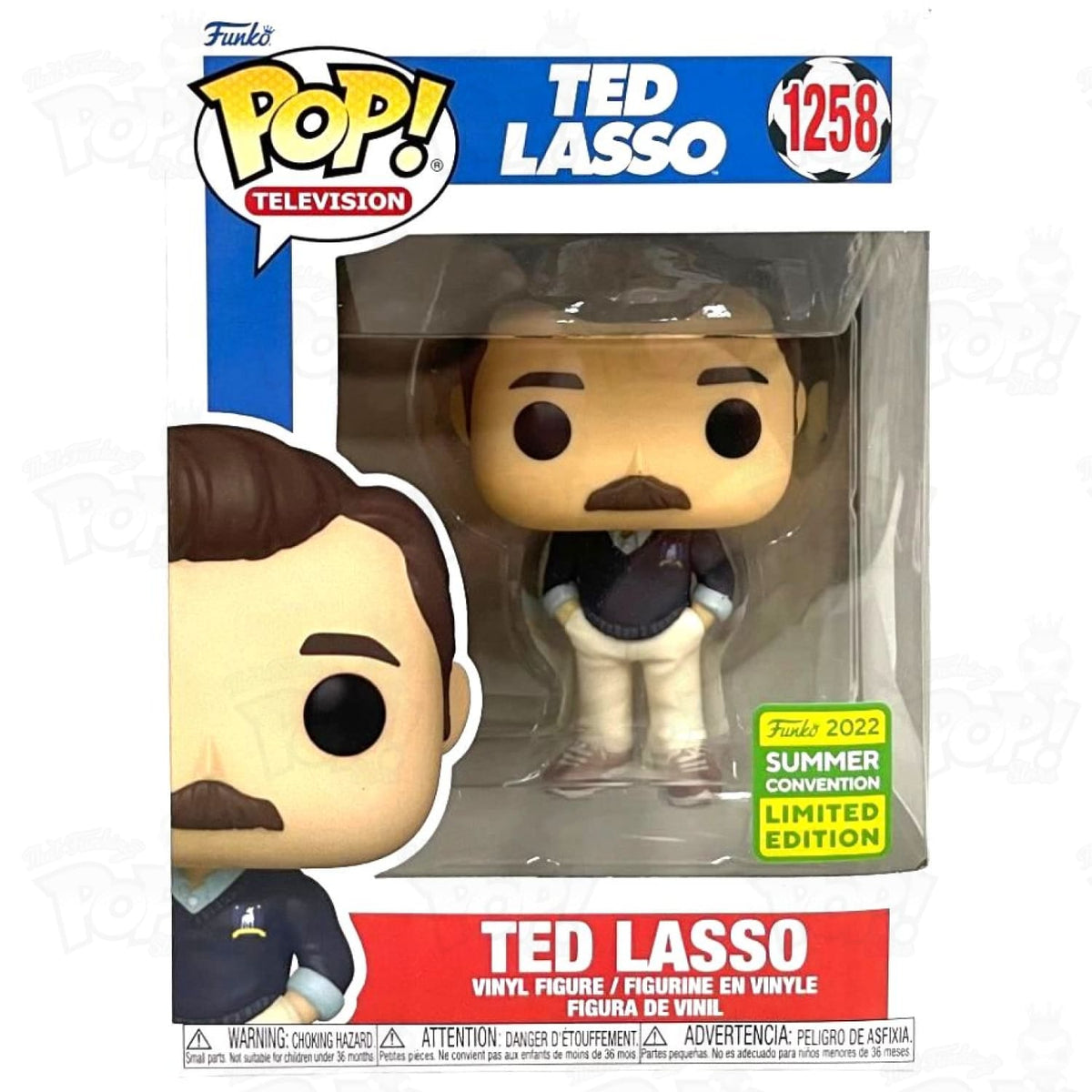 FUNKO POP TELEVISION SDCC 2022 Exclusive: TED LASSO #1258 In Hand EUR