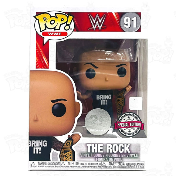 WWE The Rock with Belt (#91) - That Funking Pop Store!