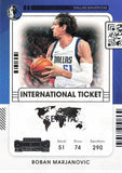 2021-22 Panini Contenders International Ticket Boban Marjanovic Trading Cards