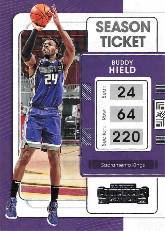 2021-22 Panini Contenders Season Ticket Buddy Hield Trading Cards