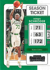 2021-22 Panini Contenders Season Ticket Dennis Schroder Trading Cards