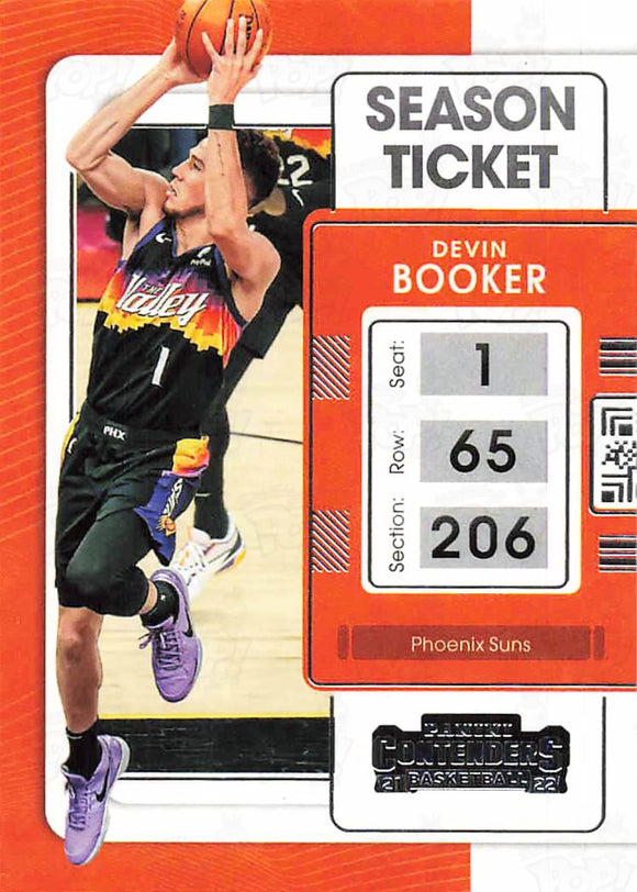 2021-22 Panini Contenders Season Ticket Devin Booker Trading Cards