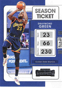 2021-22 Panini Contenders Season Ticket Draymond Green Trading Cards