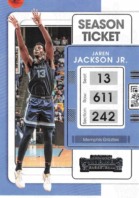 2021-22 Panini Contenders Season Ticket Jaren Jackson Jr. Trading Cards