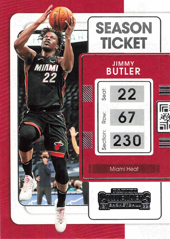 2021-22 Panini Contenders Season Ticket Jimmy Butler Trading Cards