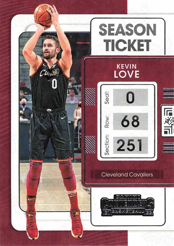 2021-22 Panini Contenders Season Ticket Kevin Love Trading Cards