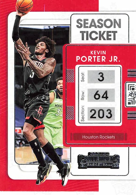 2021-22 Panini Contenders Season Ticket Kevin Porter Jr. Trading Cards