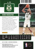 2021-22 Panini Contenders Season Ticket Khris Middleton Trading Cards