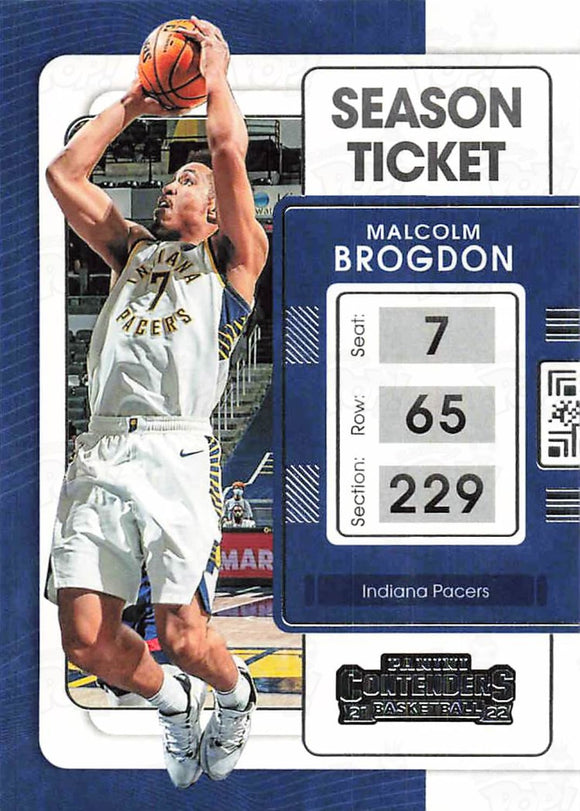 2021-22 Panini Contenders Season Ticket Malcolm Brogdon Trading Cards