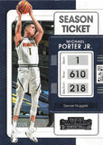 2021-22 Panini Contenders Season Ticket Michael Porter Jr. Trading Cards