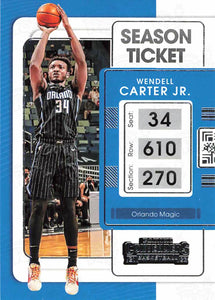 2021-22 Panini Contenders Season Ticket Wendell Carter Jr. Trading Cards