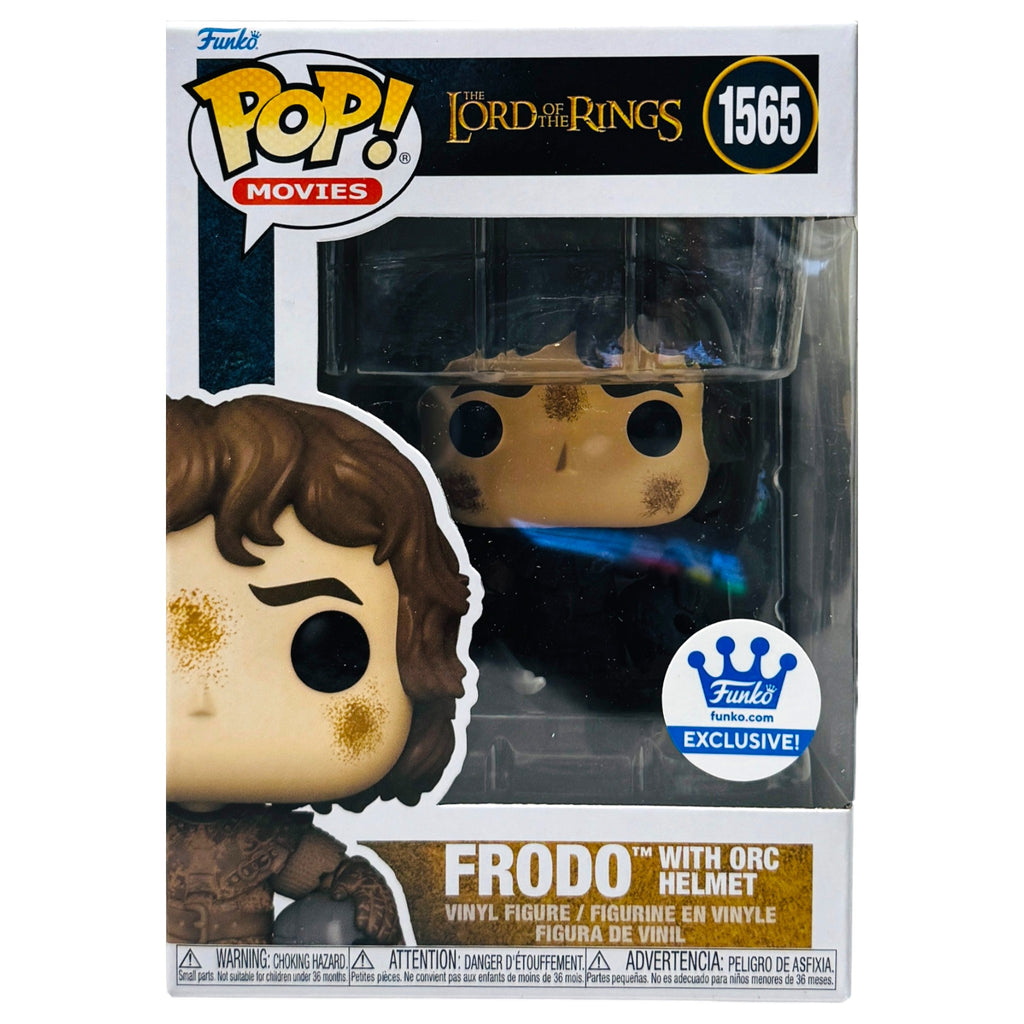 Figurine Frodo With Orc Helmet / Le Seigneur Des Anneaux / Funko Pop Movies 1565 / Exclusive Funko Shop