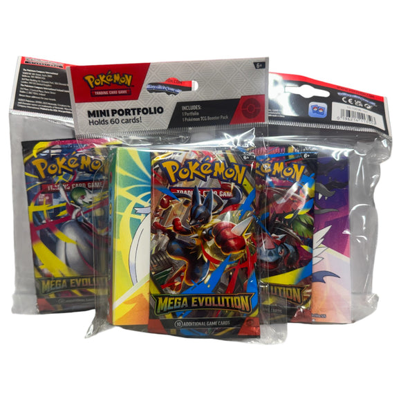 Pokemon TCG Mega Evolution Mini Portfolio (3-Pack)