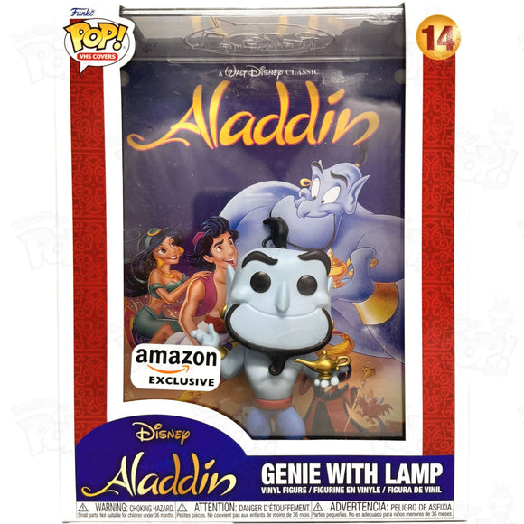 Aladdin Genie With Lamp Vhs Cover (#14) Amazon Exclusive Funko Pop Vinyl