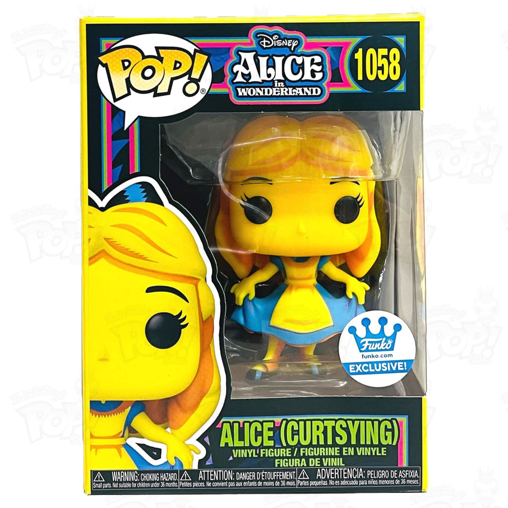 Alice in wonderland black light shops funko set