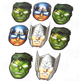 Avengers 8Pc Party Paper Masks Loot