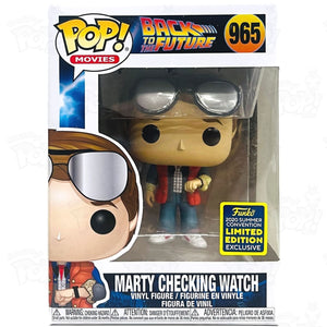 Back To The Future Marty Checking Watch (#965) 2020 Summer Convention Funko Pop Vinyl