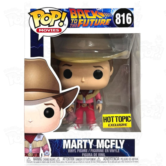 Back To The Future Marty Mcfly Cowboy (#816) Hot Topic Funko Pop Vinyl
