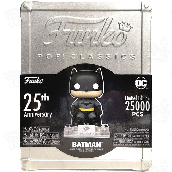 Batman 25Th Anniversary Pop! Classics Vinyl Figure Tinbox Pin & Case (#01C) Funko Pop