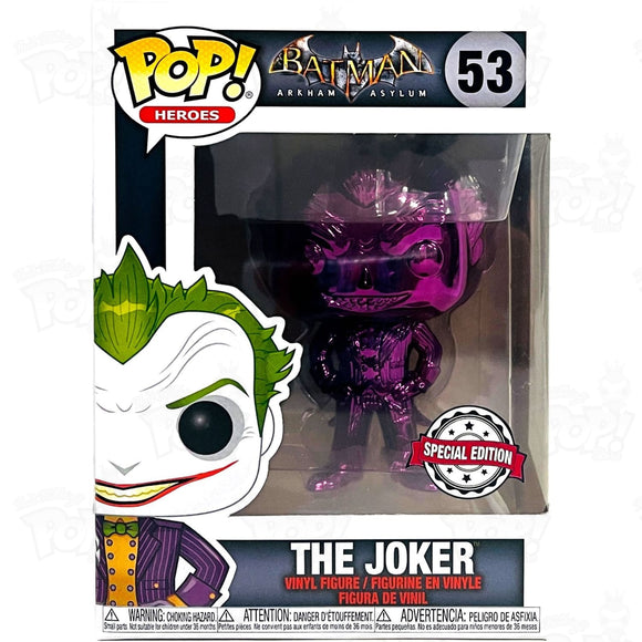 Batman Arkham Asylum Joker (#53) Chrome Purple Funko Pop Vinyl