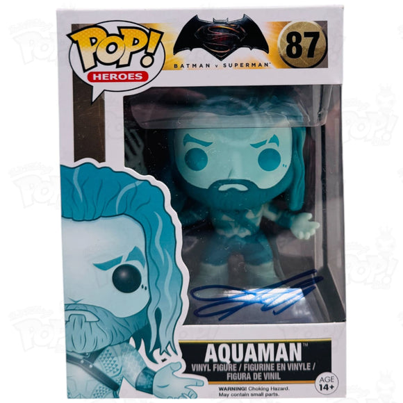 Batman V Superman Aquaman (#87) Under Water Signed By Jason Momoa Funko Pop Vinyl