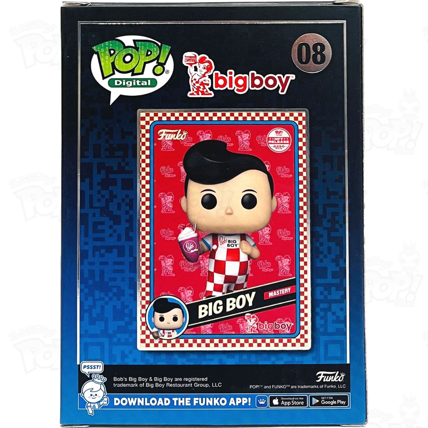 Funko Pop digital ad icons bobs big boy with shake 2024