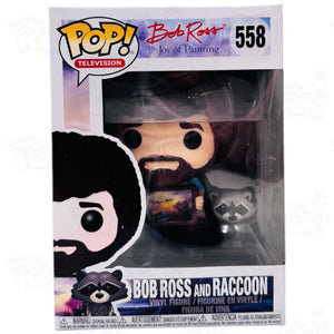 Bob Ross And Racoon (#558) Funko Pop Vinyl