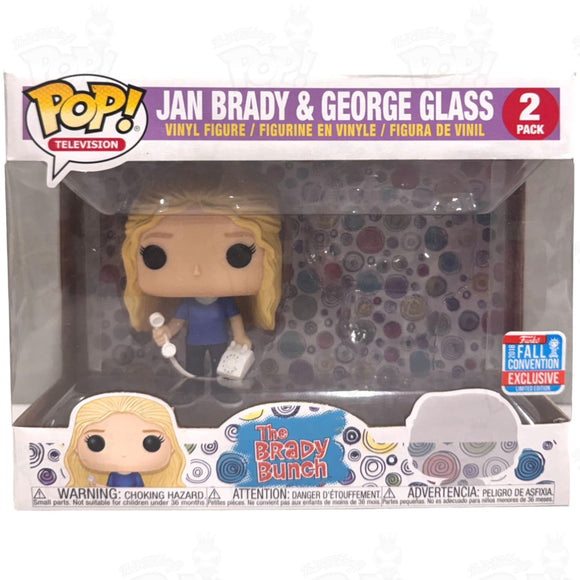 Brady Bunch Jan & George Glass (2-Pack) Funko Pop Vinyl