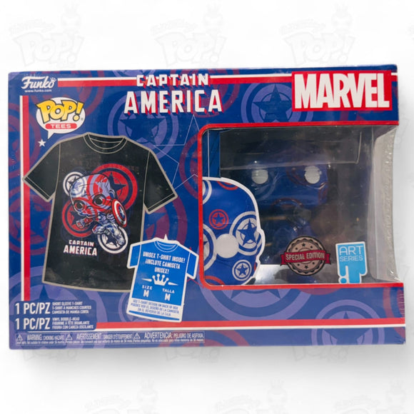 Captain America Pop Tee Bundle (Medium) Funko Vinyl