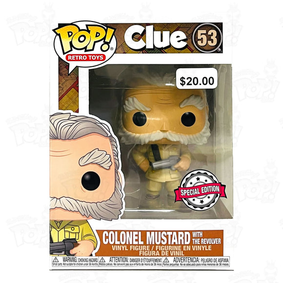 Clue Colonel Mustard with the Revolver (#53) - That Funking Pop Store!