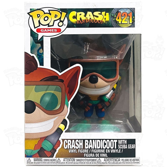 Crash Bandicoot W/scuba Gear (#421) Funko Pop Vinyl