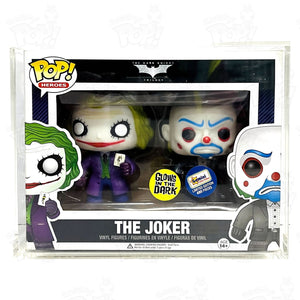 DC Batman Dark Knight Trilogy Joker 2 Pack Gemini Exclusive GITD - That Funking Pop Store!