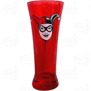Dc Harley Quinn Tall Red Glass Loot