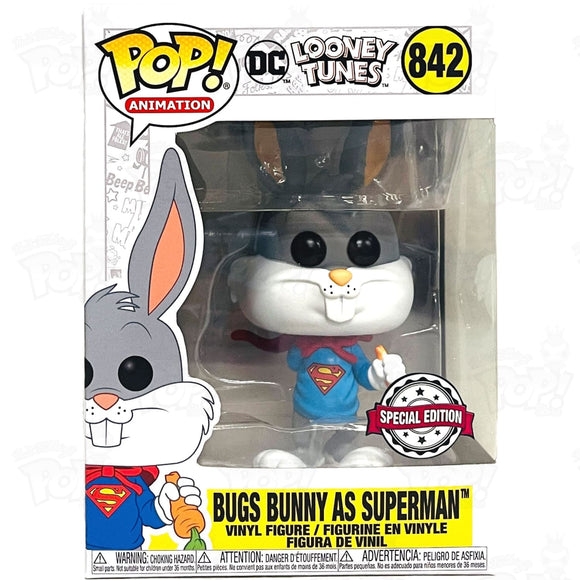 Dc Looney Tunes Bugs Bunny As Superman (#842) Funko Pop Vinyl