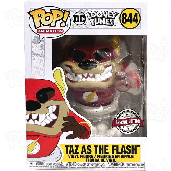 Dc Looney Tunes Taz As The Flash (#844) Funko Pop Vinyl