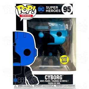 Dc Super Heroes Cyborg (#95) Silhouette Gitd Funko Pop Vinyl