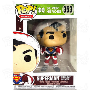 Dc Super Heroes Superman In Holiday Sweater (#353) Funko Pop Vinyl